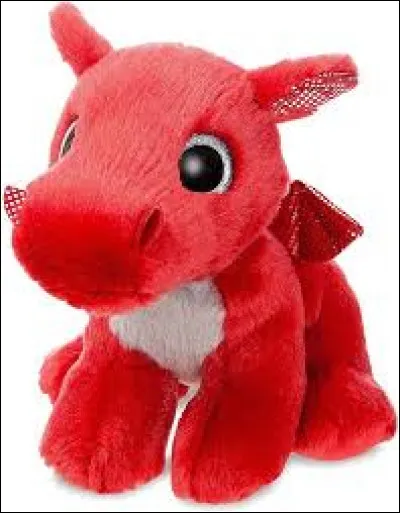 Il y a une peluche de dragon, c'est...
