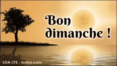Comment dit-on "dimanche" en anglais ?