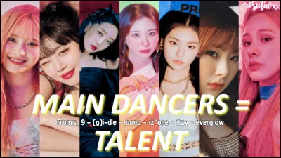 Laquelle de ces idoles n'est pas danseuse principale ?