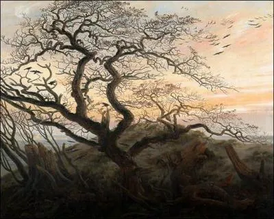 Quel peintre romantique a ralis 'L'arbre aux corbeaux' ?
