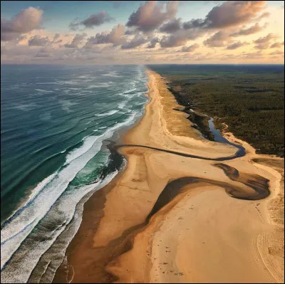 Le courant d'Huchet est l'exutoire de l'étang de Léon, situé dans les Landes. Dans quelle mer ou quel océan se jette-t-il ?