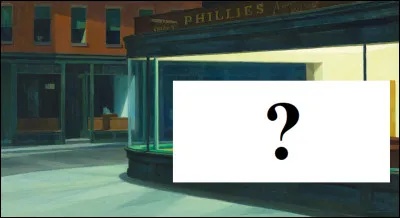 "Nighthawks" ou "Oiseaux de nuit" est un célèbre tableau d'Edward Hopper représentant un restaurant dans lequel se trouvent...