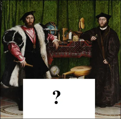 Le tableau "Les Ambassadeurs" (1533) d'Holbein est très célèbre pour son anamorphose représentant...