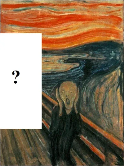 Dans le tableau "Le Cri" d'Evard Munch (la version la plus célèbre), on peut distinguer à côté du "crieur" au bout du pont...