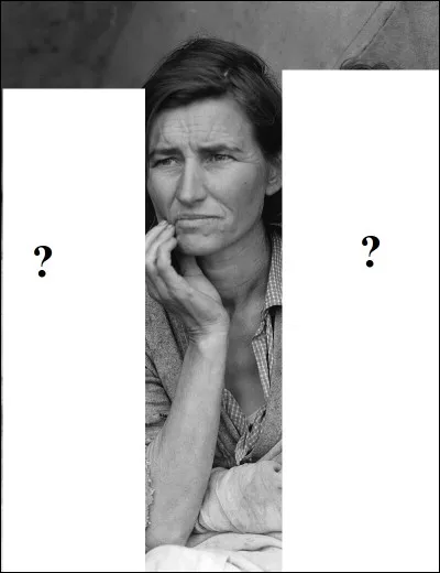 Dans la célèbre photographie "Mère migrante" de Dorothea Lange, on peut voir...