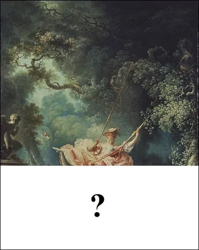 Dans "Les Hasards heureux de l'escarpolette" de Fragonard, combien d'hommes sont sur les côtés de la balançoire ?