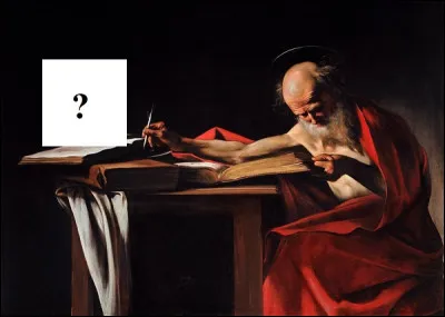 Dans son tableau "Saint Jérôme écrivant", Le Caravage représente sur le livre à gauche du tableau...