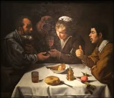 ''Le Déjeuner'', également connu comme ''Déjeuner de paysans'' ou ''Jeune fille avec deux hommes à table'' est une scène de genre réalisée vers 1622. Quel baroque est l'auteur de cette peinture ?