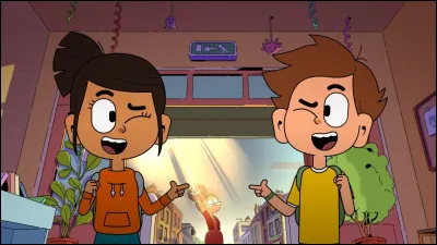 Voici un dessin animé pour les enfants. Il y a deux personnages principaux : une fille et un garçon.
Quel est le nom de la fille ?