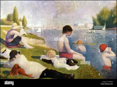 Qui a peint la toile "Une baignade à Asnières" ?