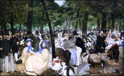 Quel artiste a réalisé "La Musique aux Tuileries" ?