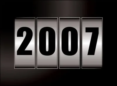 Quel jour de la semaine a marqué le début de l'année 2007 ?