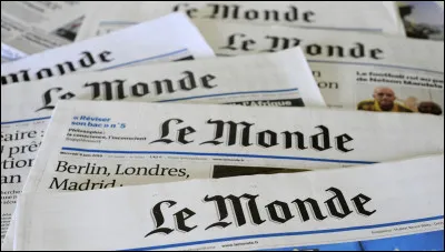 Quelle est l'année de la fondation du journal "Le Monde" ?