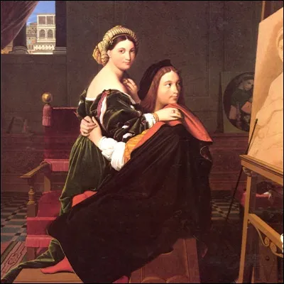 Quel peintre, qui fut également musicien professionnel, a réalisé la toile "Raphaël et la Fornarina" en 1814 ?