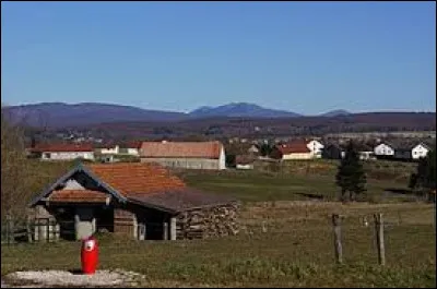 Nous sommes maintenant &agrave; Palante, avec au fond le massif des Vosges et notamment au centre La Planche des Belles Filles. Village de l'aire d'attraction Luronne, il se situe dans le d&eacute;partement ...