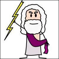 Comment s'appelle l'arme de Zeus, faisceau de dards enflamms en forme de zigzag ?