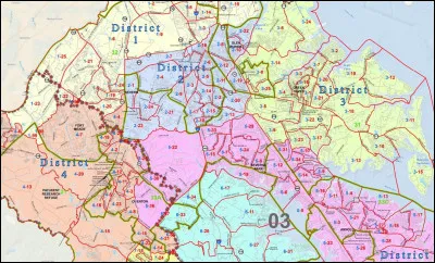 Dans quelles sagas y a-t-il des districts ?