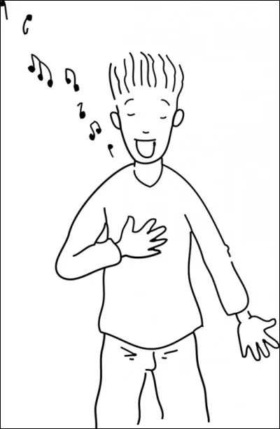 Mes parents sont venus me voir chanter au spectacle de fin d'année.