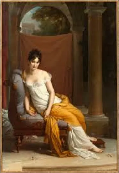 On débute ce quiz avec le peintre néoclassique, François Gérard (1770-1837). ''Portrait de Juliette Récamier'' est une toile datant de 1805. Est-ce une de ses toiles ?
