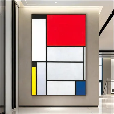 Quel artiste est célèbre pour ses tableaux composés de carrés de couleurs primaires ?