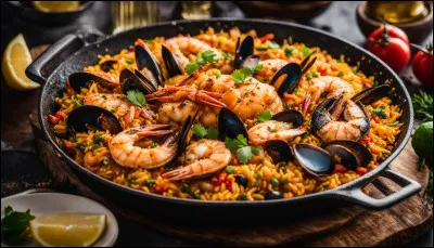 Quel est le nom du célèbre plat traditionnel espagnol à base de riz et de fruits de mer ?