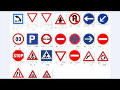 Quelle est la forme des panneaux routiers indiquant un danger ?