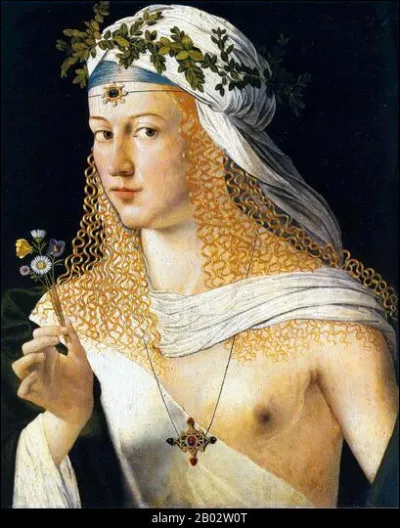 Les Borgia ont donné deux papes à la chrétienté : Calixte III (Alfonso Borgia) et son neveu Rodrigo (Alexandre VI). Cet aragonais aux murs dissolues aura 6 enfants attestés. Les quatre premiers sont tous de la même maitresse du libidineux pape. Il s'agit de...