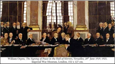 En quelle année est signé le traité de Versailles ?