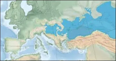 La carte montre l'étendue de la Paratéthys, une mer préhistorique à l'origine de trois mers actuelles dont la Caspienne. Elle s'est scindée à partir de la fin de l'époque miocène. Combien de temps cela fait-il ?