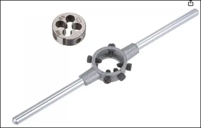 Quel est le nom de cet outil utilisé pour réaliser un filetage sur une tige ?