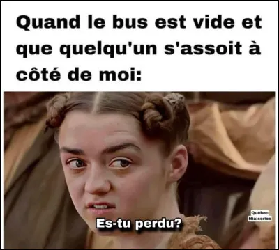 Quand tu ris, tu ressens surtout...