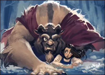 De quoi la Bête sauve Belle, au moment où cette dernière tente de senfuir ?