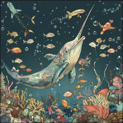 Quel cétacé est également appelé "licorne des mers" ?