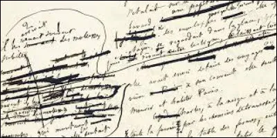 Premier mot : rature. Cette page pleine de ratures provient du manuscrit du roman le plus célèbre de Gustave Flaubert. Quel est son titre ?