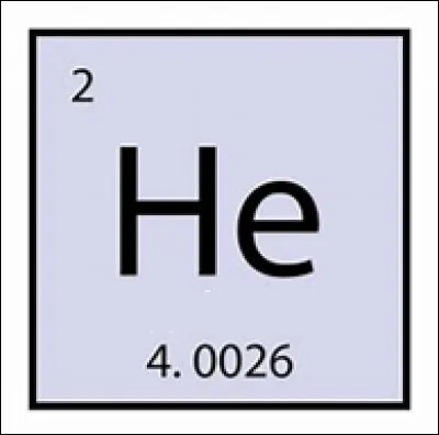 Quel élément chimique est représenté par le symbole "He" ?