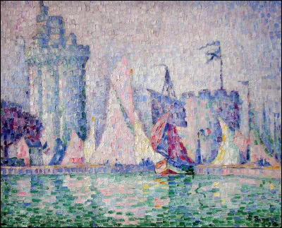 Quel peintre pointilliste est lauteur de ce tableau intitulé "Le Port de La Rochelle'' ?