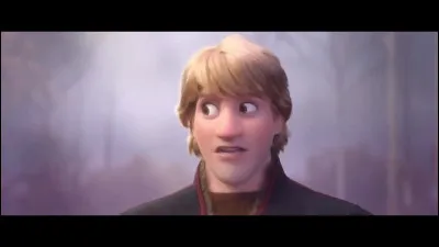 Que veut faire Kristoff lorsqu'il se trouve sur un rocher, entouré de rennes ?