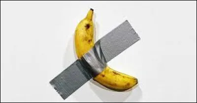 Quel est le nom de l'uvre de Maurizio Cattelan qui a fait parler delle en 2019, en étant une banane scotchée au mur ?