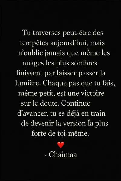 Quel mot te décrit le mieux ?