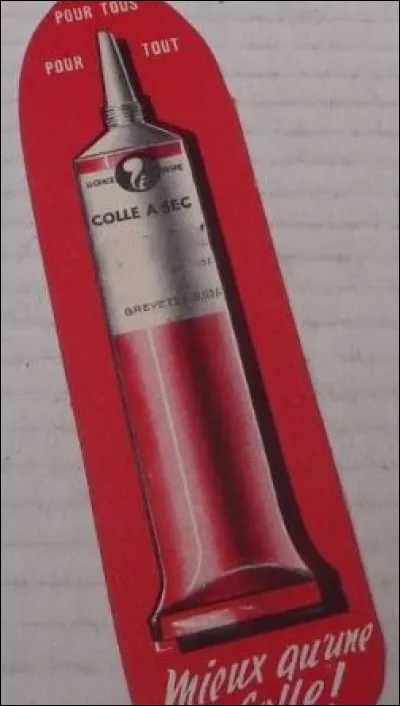 Quelle était cette marque de colle au tube rouge qui était dans toutes nos trousses d'écoliers ?