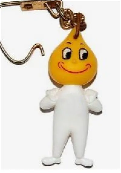 Dans quelle station-service pouvait-on recevoir ce porte-clé représentant une goutte d'huile ?