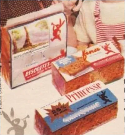 Quelle était cette marque de biscottes, de pains dépices et autres gaufrettes, représentée par son petit lapin trompettiste ?