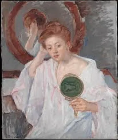 Restons un instant dans l'impressionnisme. Quelle artiste a fait ici ce portrait d'une femme se regardant dans un miroir intitulé ''Denise'', en 1908 ?