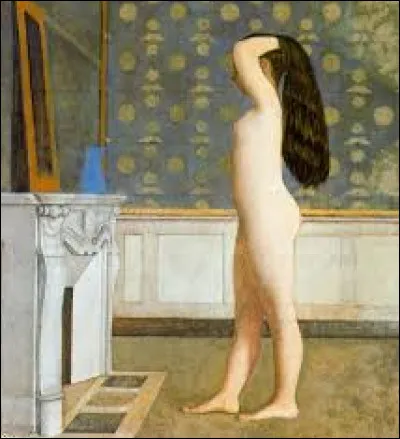 ''Nu devant un miroir'', appelé également ''Nu devant la cheminée'' est une &oelig;uvre surréaliste datant de 1955. Quel artiste est l'auteur de cette toile ?