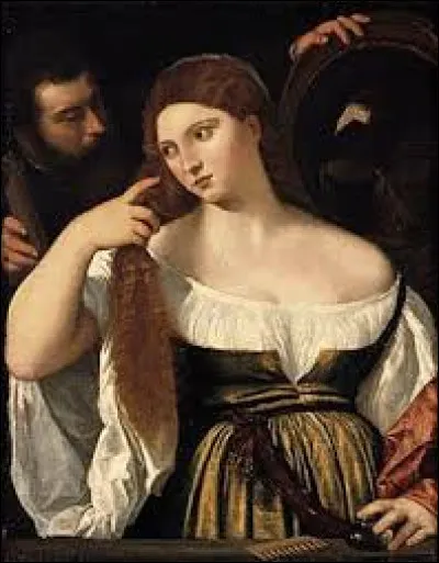 Réalisé vers 1515, ''La Femme au miroir'' est une toile Renaissance du peintre...