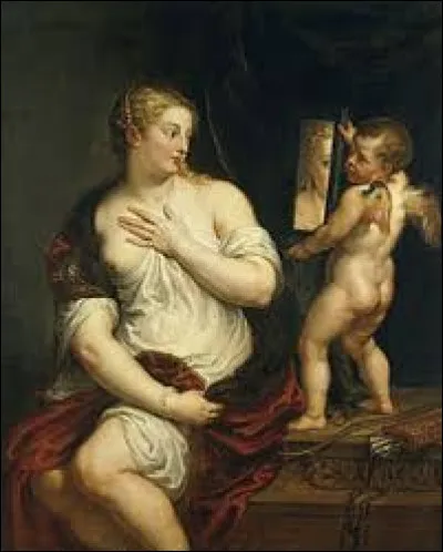 Parmi ces trois artistes baroques flamands, lequel a réalisé cette toile intitulée ''Vénus et Cupidon'', vers 1650 ?