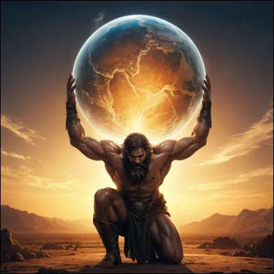 Dans la mythologie grecque, quel personnage supporte le monde sur ses épaules ?