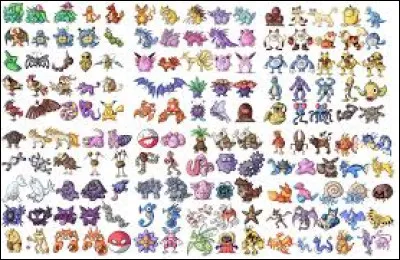La première génération est composé de 151 Pokémon au total.