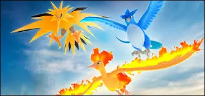 Artikodin, Sulfura et Electhor sont trois Pokémon légendaires.