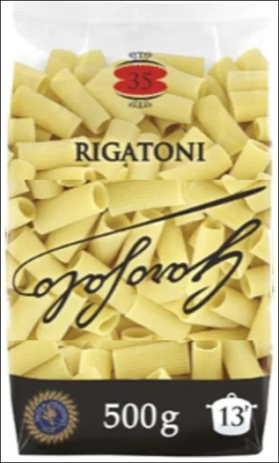 Quel est le nom de cette marque de pâtes alimentaires ?